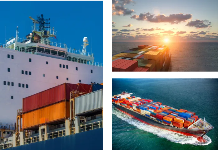 Logistik för sjötransporter med en eller flera containers